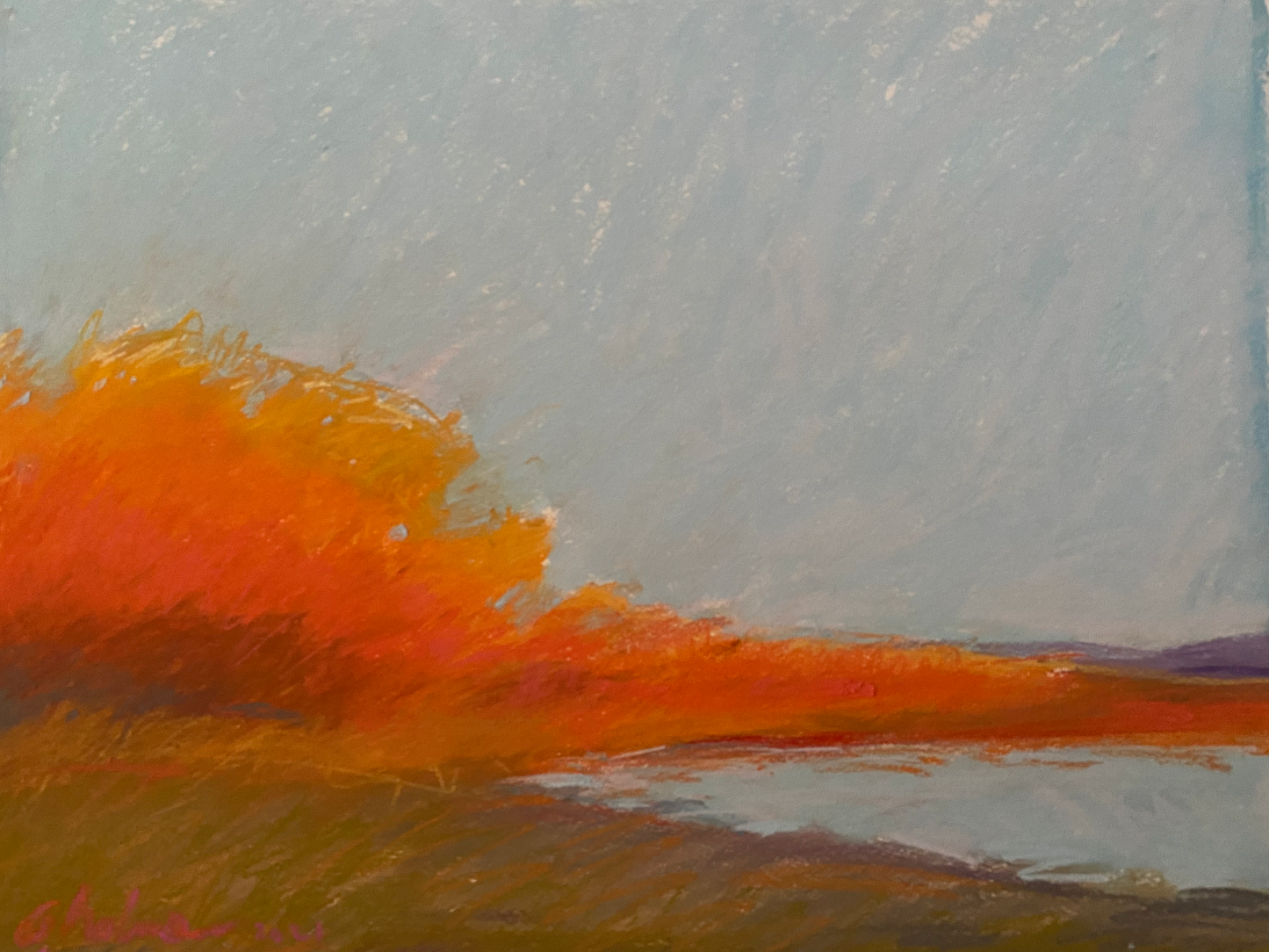 "A Very Cherry Beach at Sunset" 2022, 19"x 25" Limited Edition Prints
