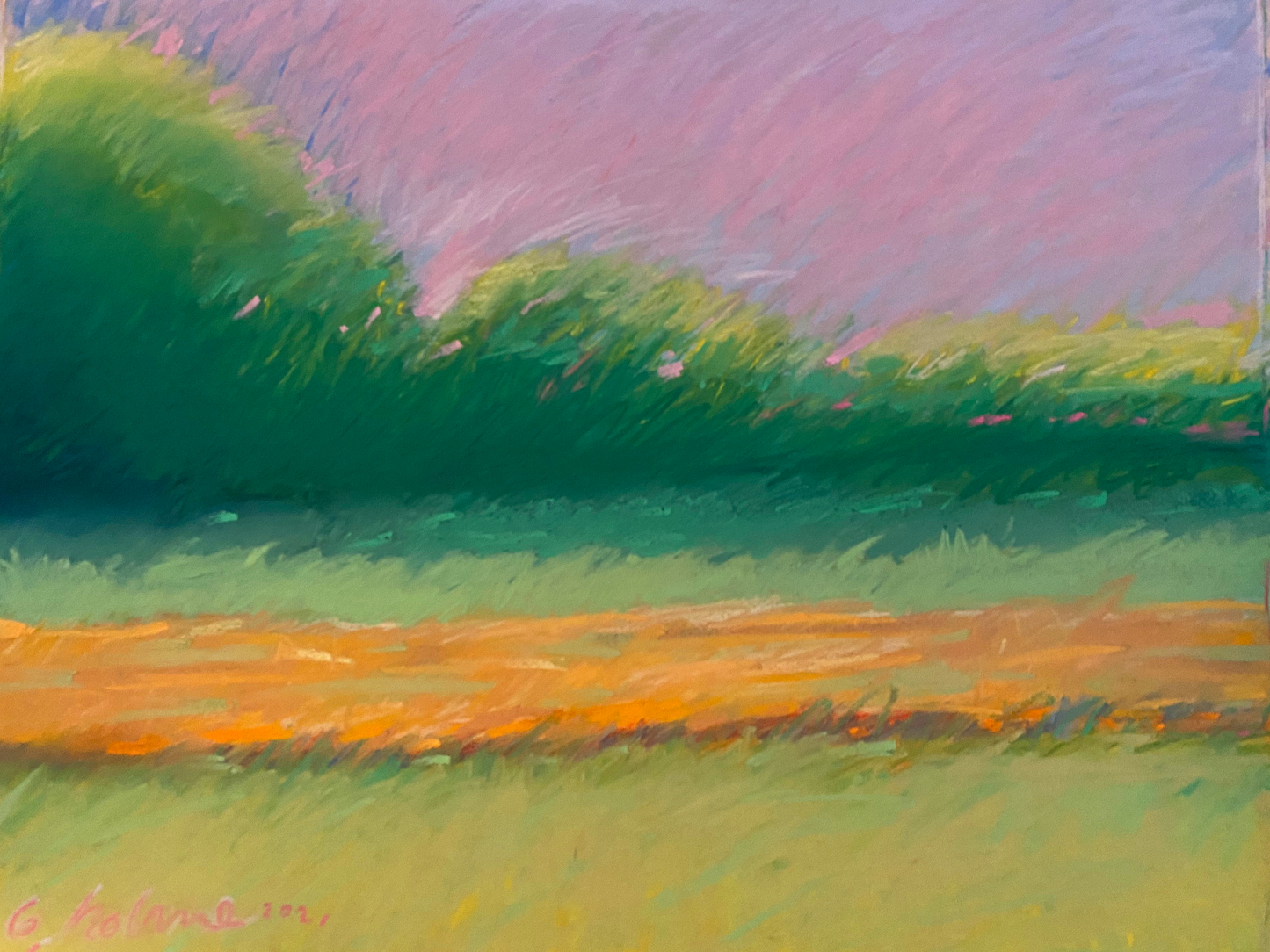 "The Golden Fence" 2022, 19"x 25" Limited Edition Prints